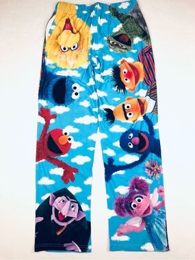 Sesame Street Adult Unisex Pajama Pants with Character Print~ Size Small
